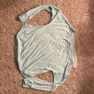 Womens small light blue thin sweatshirt NWT